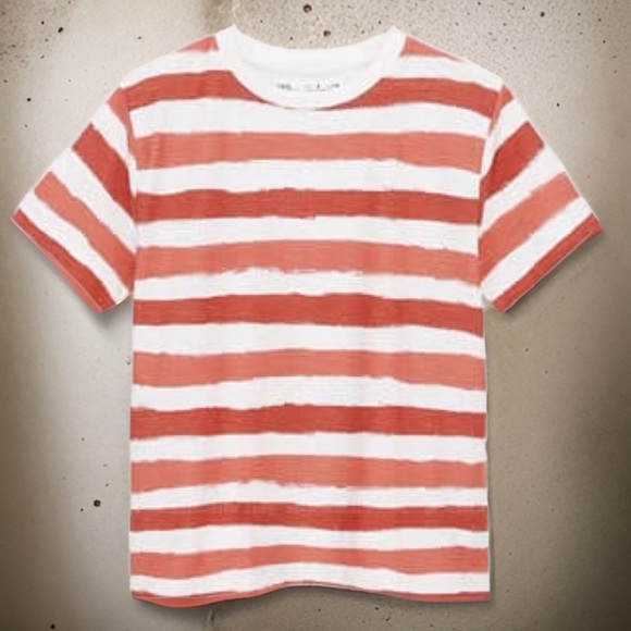 ZARA KIDS • Soft Red Striped Tee Worn On TV Matteo Silva Disney Bunk’d - Picture 3 of 3